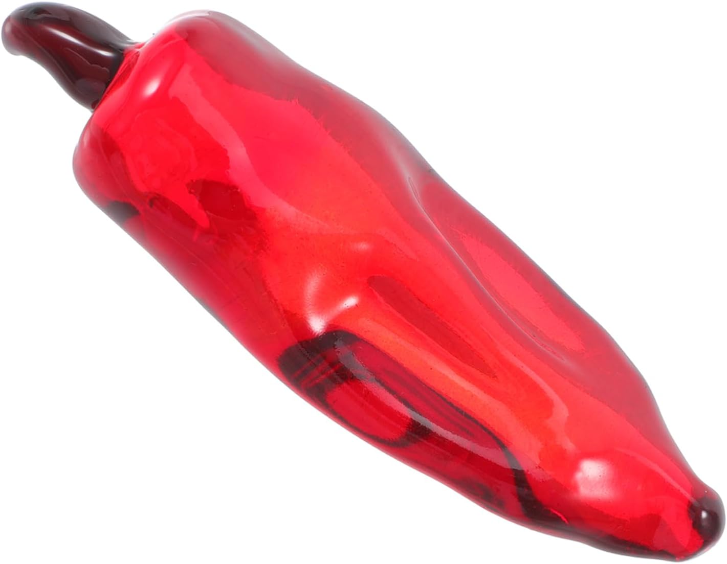 Cabilock Realistic Chili Pepper Crystal Figurine Decor