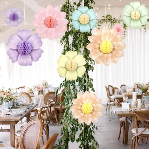Paper Jazz 9PCS Pastel Honeycomb Butterfly Party Decorations