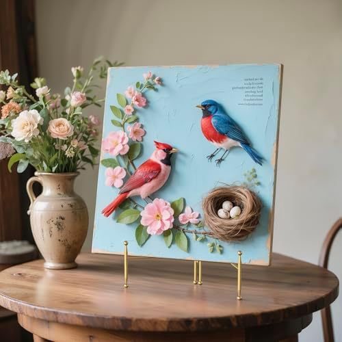 Foldable Metal Plate Stand for Home Decor