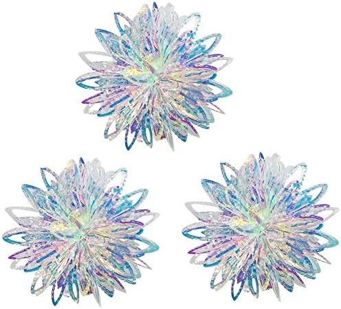 Iridescent Flower Ball Hanging Decor for Parties and Occasions
