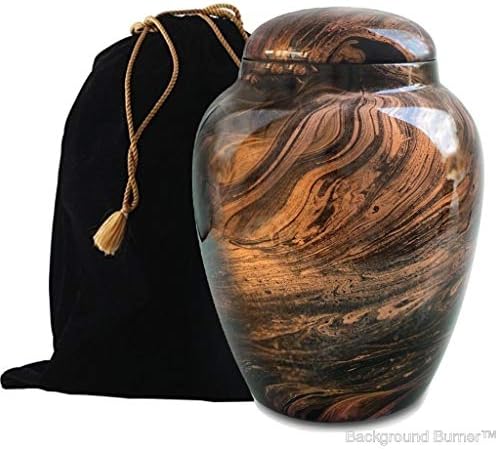 Fiber Glass Cremation Urn - Handcrafted Light Weight Adult Funeral Urn for Ashes