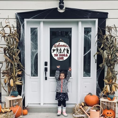Halloween Horror Welcome Sign Front Door