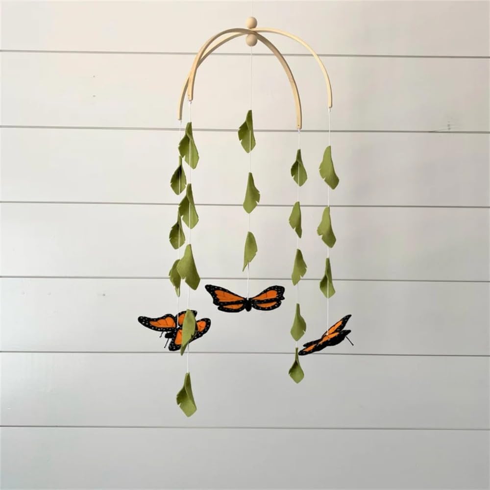 Graceful Butterfly Crib Mobile with Arched Hanger