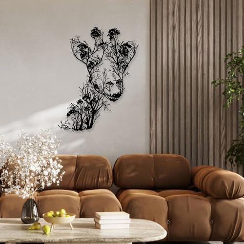 Rajukit Giraffe Wall Art Large Metal Decor