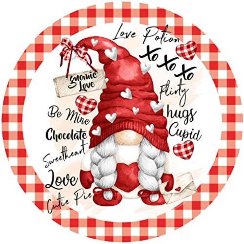 Wooden Valentine Sign Door Decor 5x5 Inch
