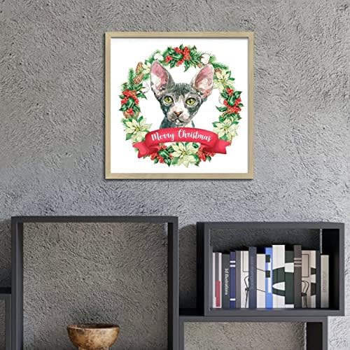 Winter Door Hanger Wreath Wooden Plaque with Frames