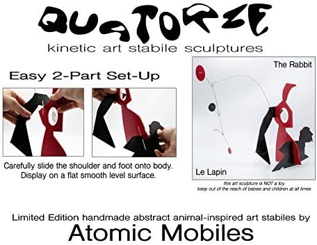 Abstract Modern Art Rabbit Sculpture - Desktop Mobiles
