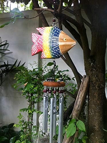 Sawadee Thai Handmade Wood Fish Mobile