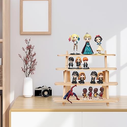Wooden Cupcake Display Stand with 4 Tiers and Risers