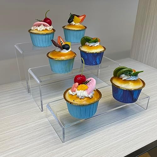 OLACHIKKO Acrylic Riser Display Stands 2 Set