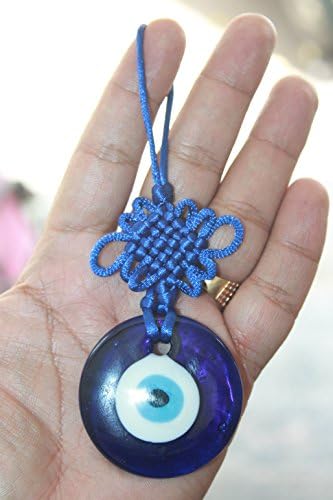 IS4A Evil Eye Protection Talisman - 6 inch Glass Amulet
