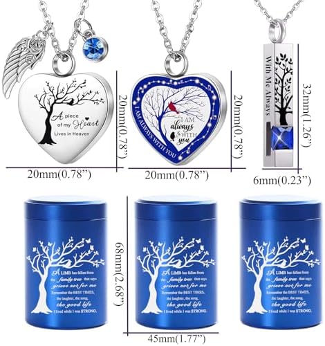 RIPFEVURN Mini Urns for Human Ashes Keepsake Set of 6