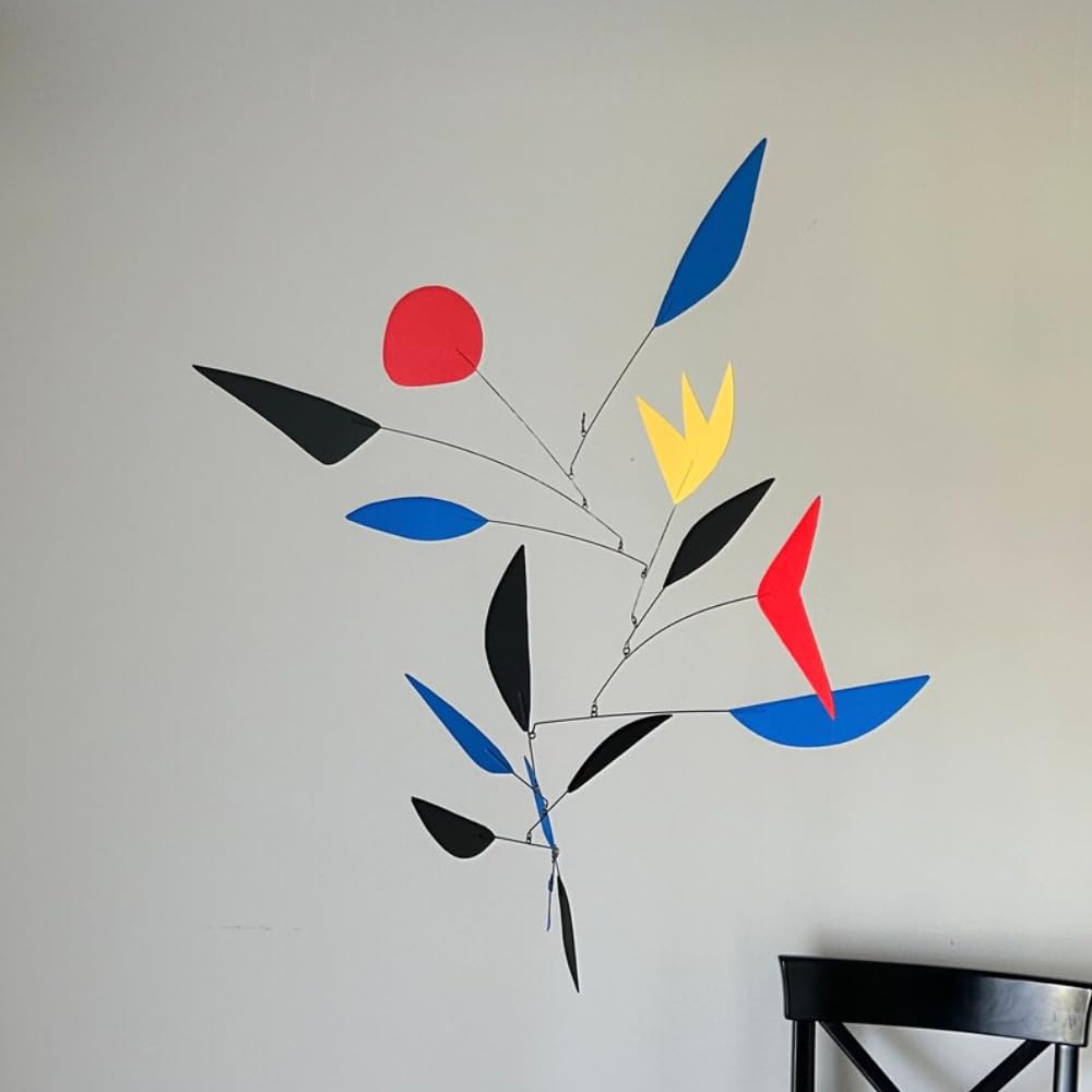 Metal Kinetic Hanging Mobile Sculpture 36x365