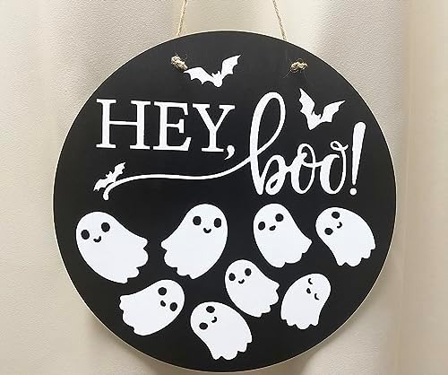 Halloween Door Welcome Sign with Twine Rope Hanging Decor