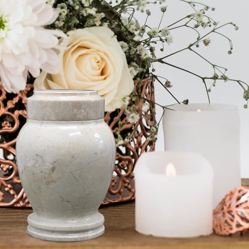 Elegant Marble Cremation Urn for Small Ashes