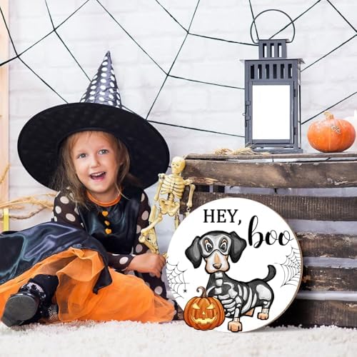 Halloween Ghost Dog Door Hanging Sign Decor