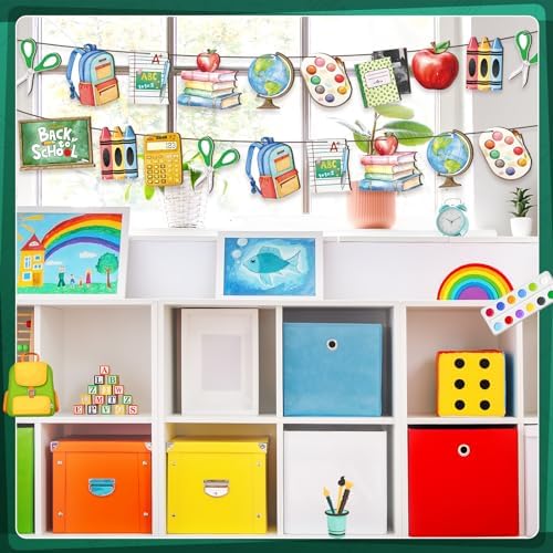 36 Pcs Back to School Wooden Hanging Ornaments