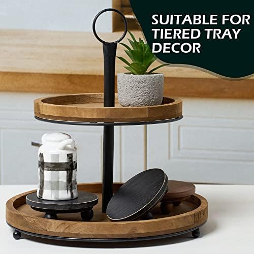 Defined Deco Mini Wood Risers for Display Set of 2 Black