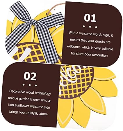 Sunflower Door Welcome Sign Decorative Wall Hanging