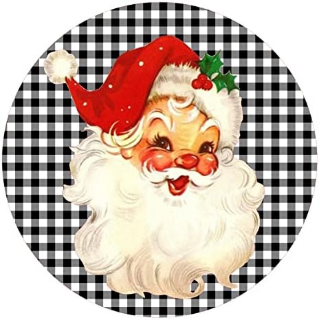 Retro Metal Wall Sign 8x8 Inches Christmas Decor