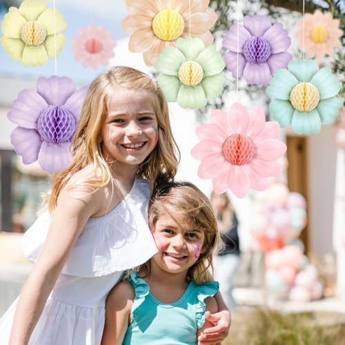 Paper Jazz 9PCS Pastel Honeycomb Butterfly Party Decorations