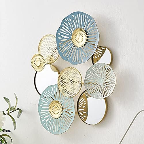 Mirrored Flower Wall Sculpture Decor Metal Art