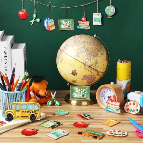 36 Pcs Back to School Wooden Hanging Ornaments