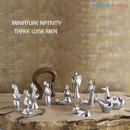 Nambe Three Wise Men Nativity Figurine Set