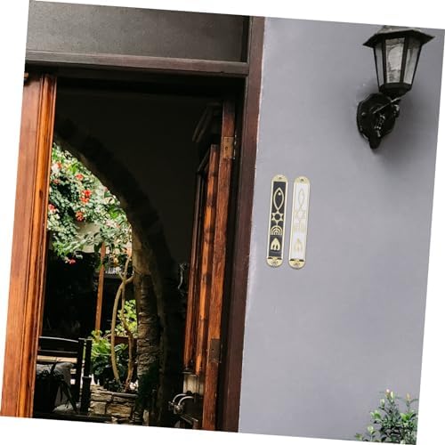 Ciieeo 2pc Door Mezuzah Case Decor