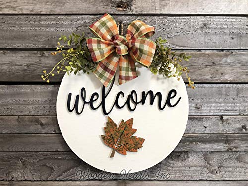 Fall Door Wreath Hanger with Season Changer