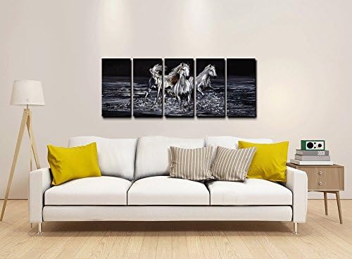 Yihui Arts 3D Horse Wall Art Modern Aluminum Decor