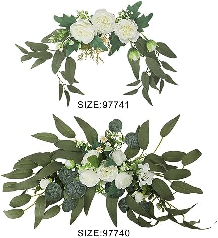 Artificial White Hydrangea Flower Swag for Wedding Arch Decor