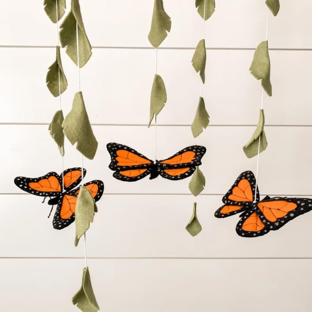 Graceful Butterfly Crib Mobile with Arched Hanger