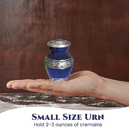 4 Pcs Purple Mini Cremation Urns for Human Ashes