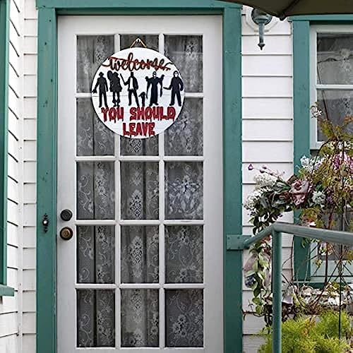 Halloween Horror Welcome Sign for Front Door