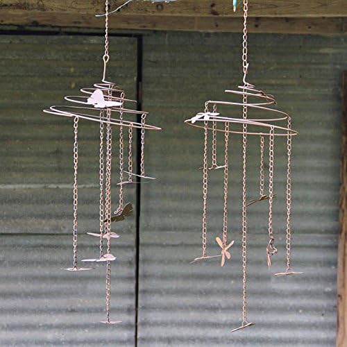 Foreside Slinky Dragonfly Mobile Silver