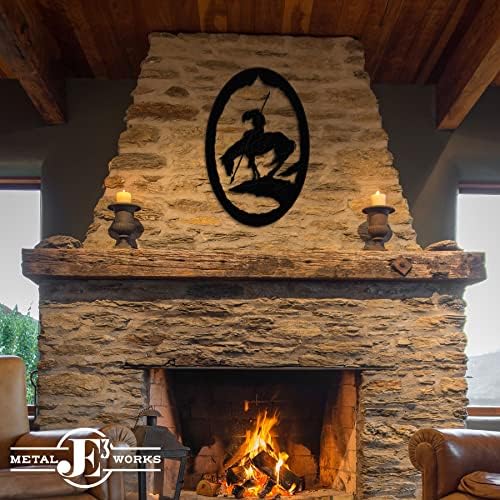 End of the Trail Native American Wall Sculpture 8x12