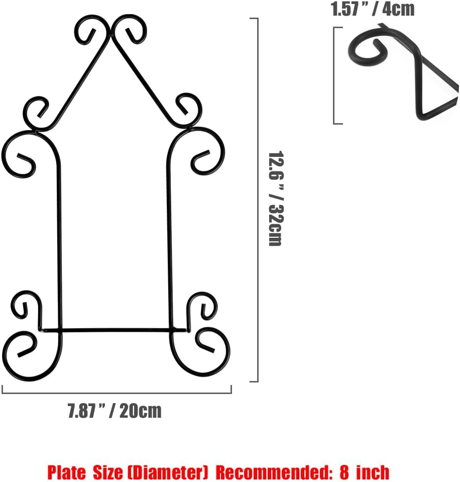 YY YEARCHY Wall Hanging Display Easel Stand 2 Pack Black