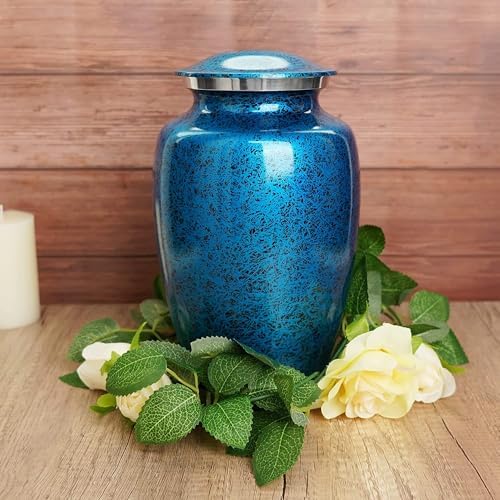 Forest Blue Adult Cremation Urn for Human Ashes