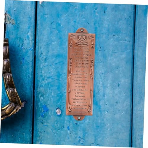ABOOFAN Spanish Mezuzah Plaque with Blessing