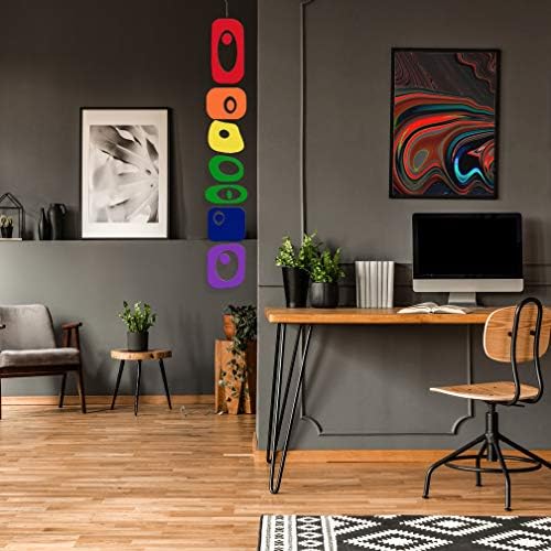 Rainbow Pride Beatnik Mobile - 6x42 Home Decor Sculpture