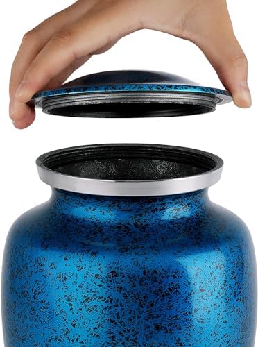 Forest Blue Adult Cremation Urn for Human Ashes