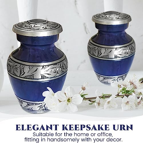 4 Pcs Purple Mini Cremation Urns for Human Ashes