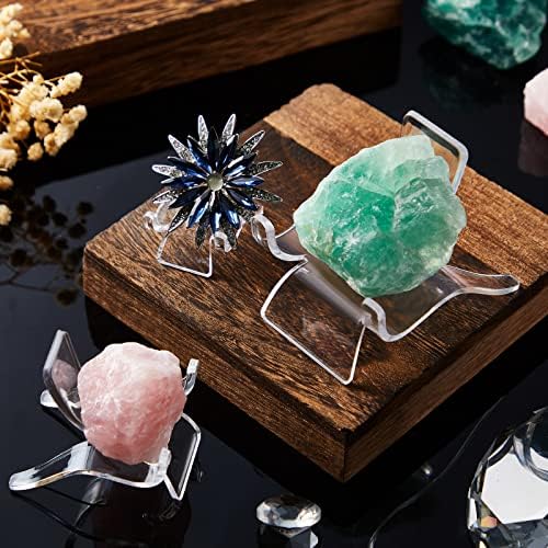 Qunclay 72 Pcs Rock Display Stand with 3 Sizes