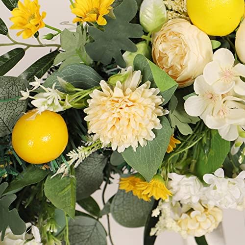 Belupai 275in Artificial Peony Daisy Swag with Lights
