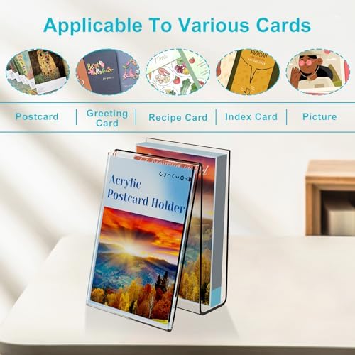 Boloyo Acrylic Easel Display Stand 4PC 6x4 Inch Holder