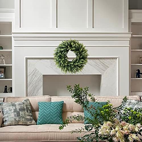 20 Inch Artificial Eucalyptus Wreath for Front Door