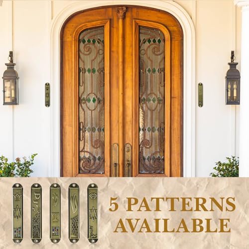 MAGICLULU 5Pcs Metal Mezuzah Scroll Cases