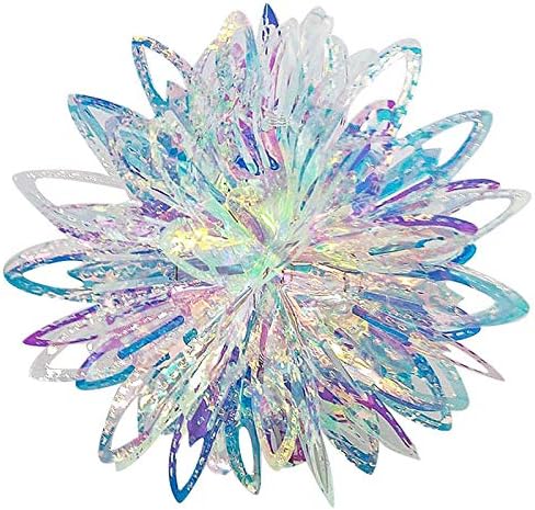 Iridescent Flower Ball Hanging Decor for Parties and Occasions