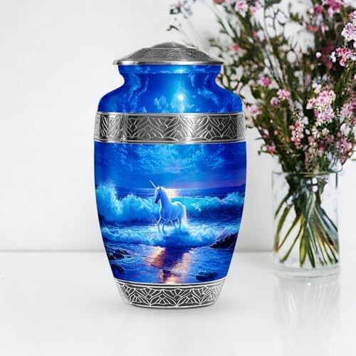 Unicorn Ashes Urn - 10 Inch Cremation Urn for Adults